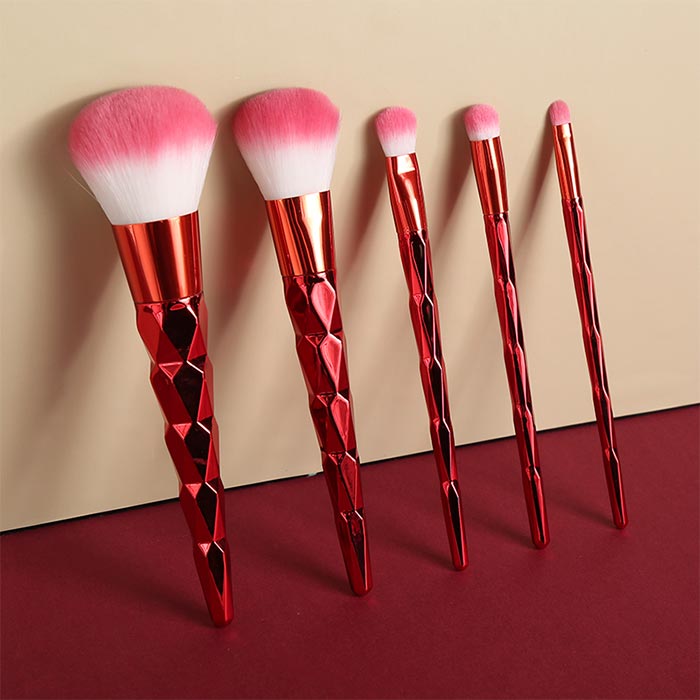 Red Prism Makeup Brush Set (5 pieces) 