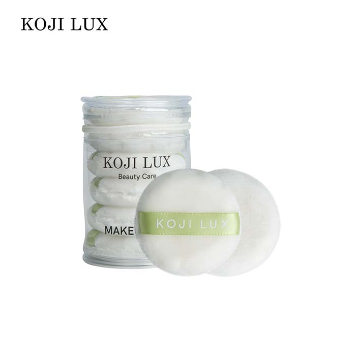 White loose powder puff set 