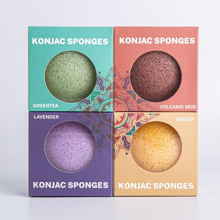 Konjac sponges(4 pieces)