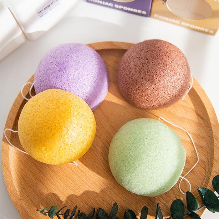 Konjac sponges(4 pieces)