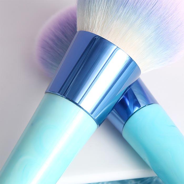 Blue Marble Makeup Brush set (5 pieces)