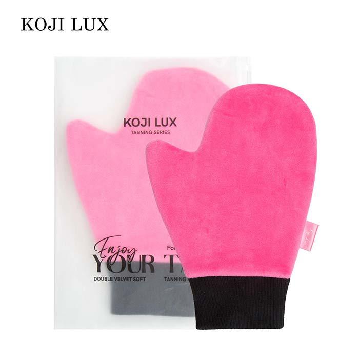 Pink tanning mitt