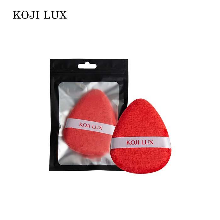 Water-drop shaped powder puff (red)