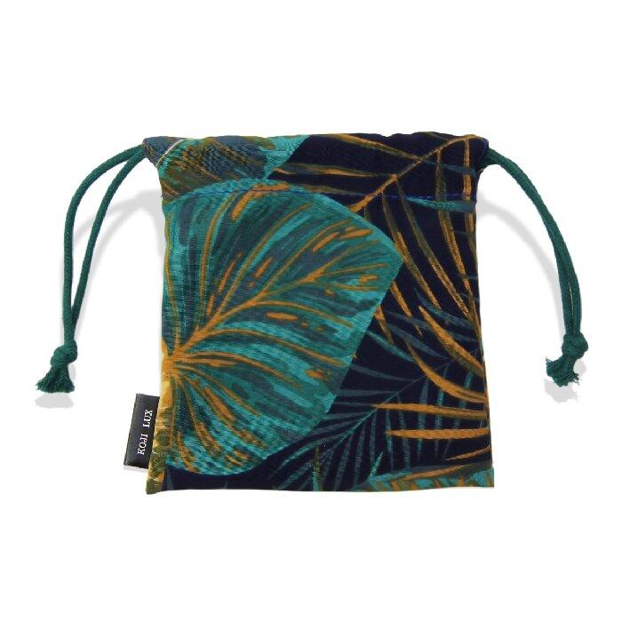 Green Tropival Rainforest Storage Bag (drawstring style)