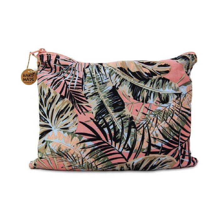 Pink Tropival Rainforest Storage Bag (with zipper)